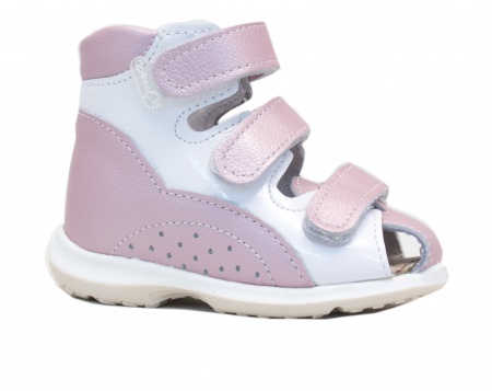 Сандалии ортопедические детские с закрытым носом Орфея Б1-204-108-013-1 кожаные с жестким задником фото 1