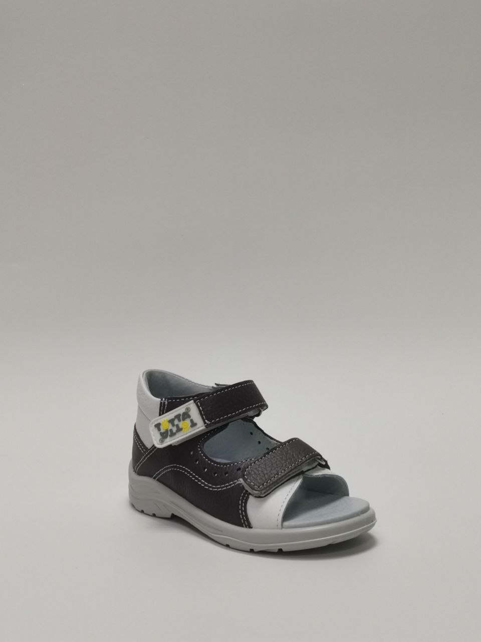 Босоножки  детские с открытым носом, серо-сиреневый/белый 0230-КП-710,709 фото 1