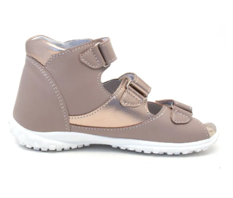 Сандалии ортопедические детские с открытым носом Орфея Б3-197-107-273-1 цвет розово/золотой фото 6