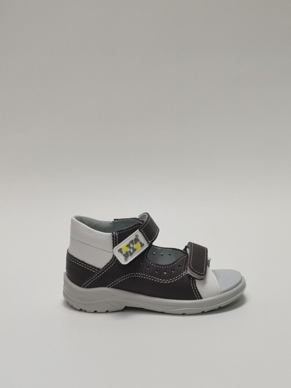 Босоножки  детские с открытым носом, серо-сиреневый/белый 0230-КП-710,709 фото 2