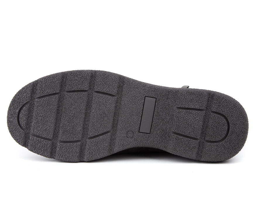 Полусапоги ортопедические женские зимние Ортомода 88031-В-904 серые замша с шерстью фото 2