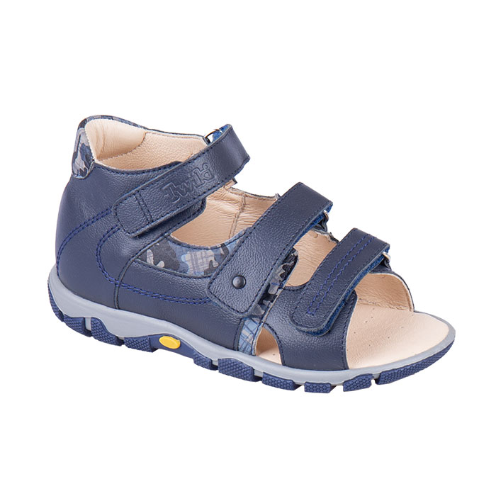 Сандалии ортопедические  с открытым носом цв. синий TW-134-17 фото 1