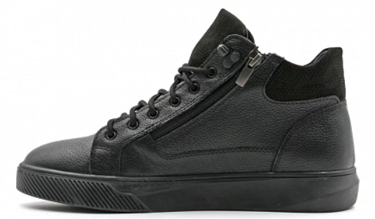 Ботинки ортопедические мужские зимние Ортомода 1-14-2025-3 черные увеличенной полноты на молнии фото 2