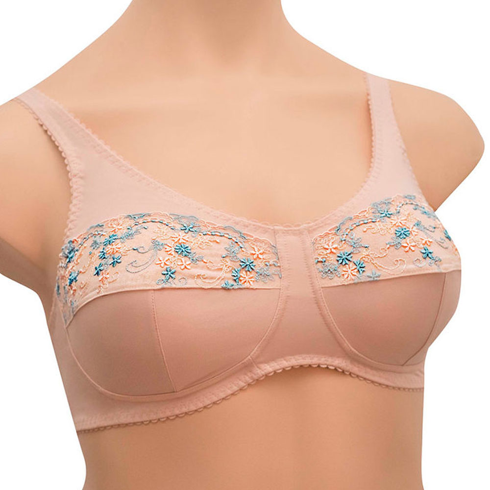 Бюстгальтер после мастэктомии Голубые цветы ЛФ0918-1 В208 фото 1