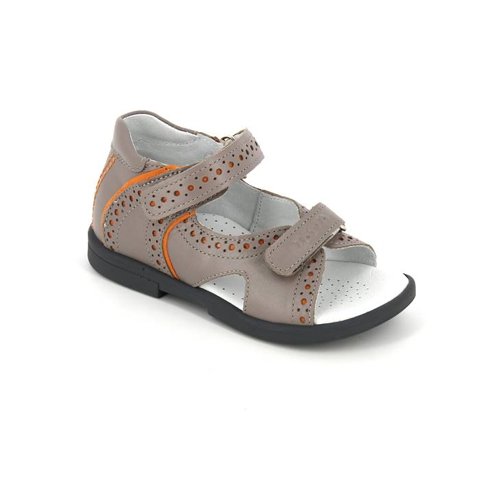 Сандали летние открытый нос, цв. бежевый/оранжевый 10216/1-КП-191,15 фото 2