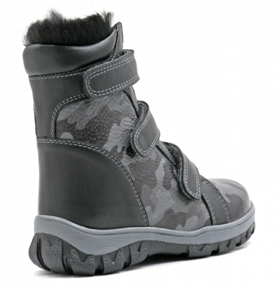 Обувь ортопедическая сложная на утепленнной подкладке ботинки детские цв.серый 21189-ХМ-204-В фото 6